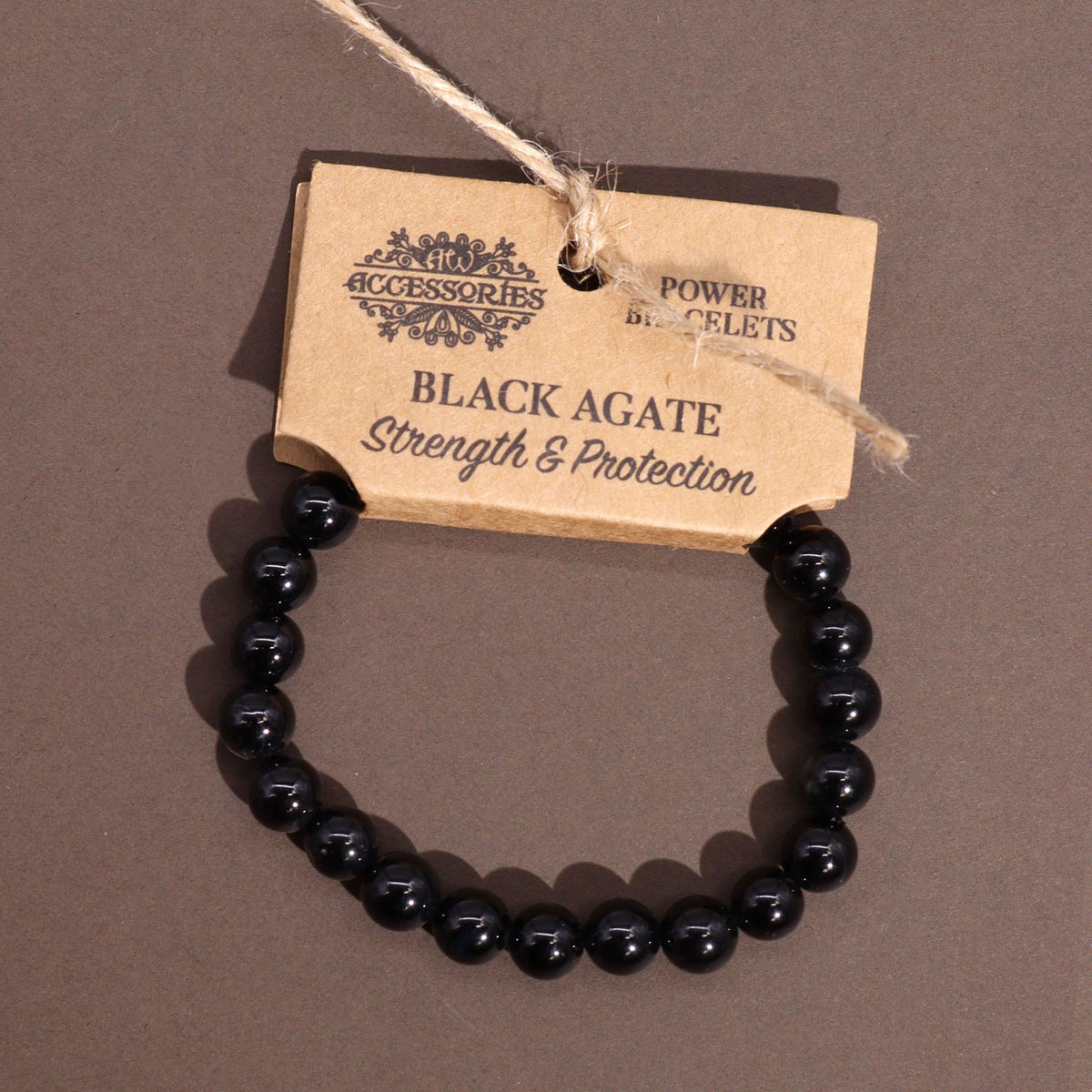 Armband – Kraft schwarzer Achat