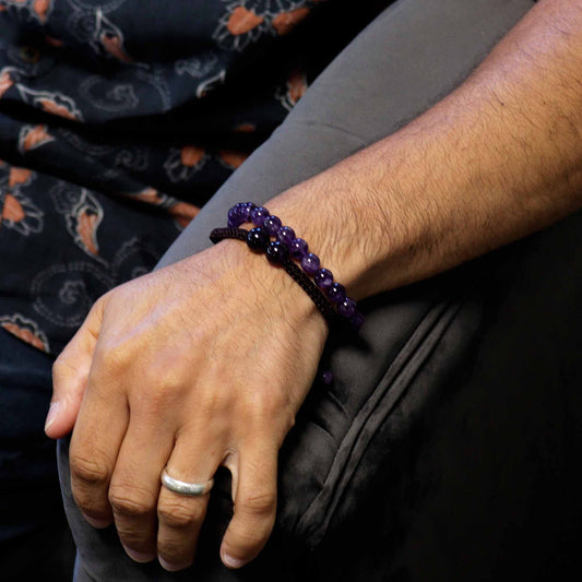 Armband – Edelstein Doppelkraft – Amethyst