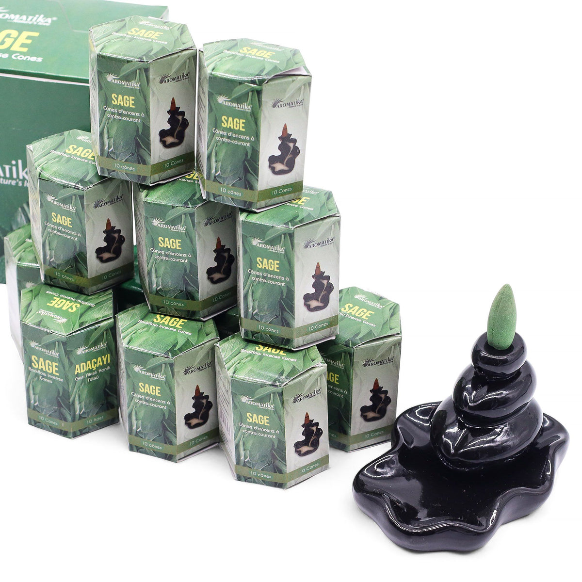 Rückflusskegel – Masala Salbei – 10 Stück