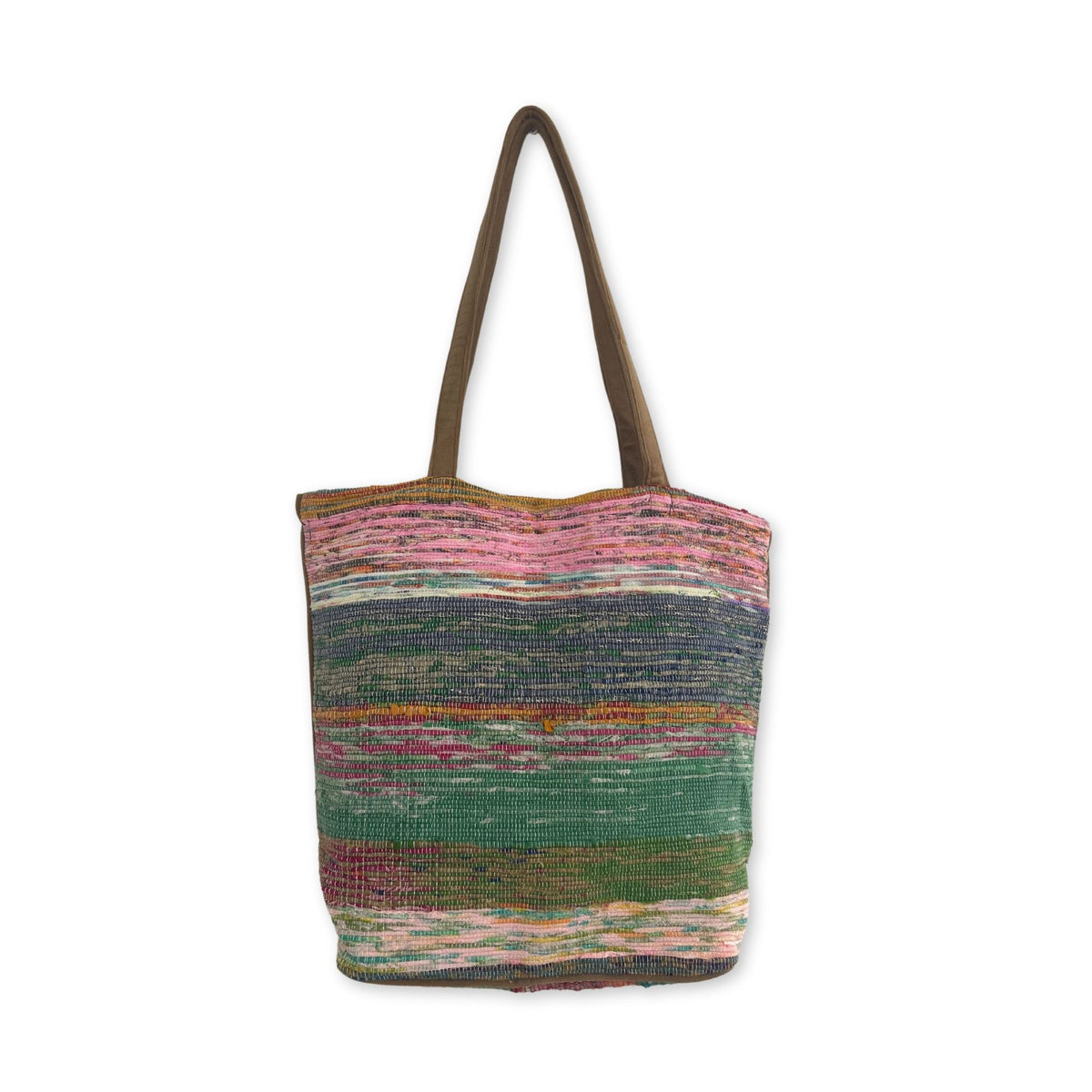 Recycling-Teppichtasche groß – Abendtöne
