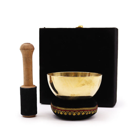 Klangschalen-Set – Messing Geschenk – 9 cm