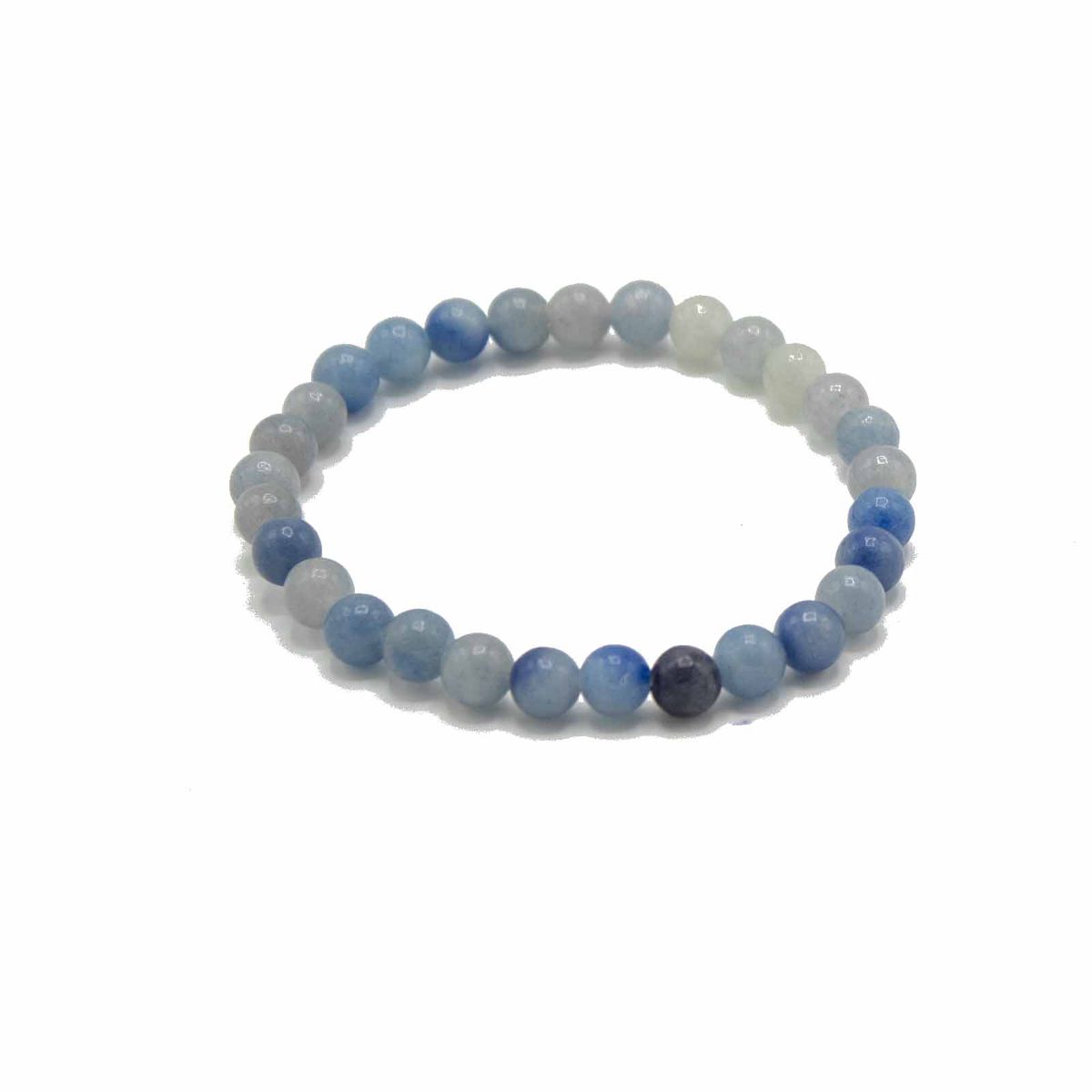Armband – Manifestation blauer Spitzenachat Unabhängigkeit