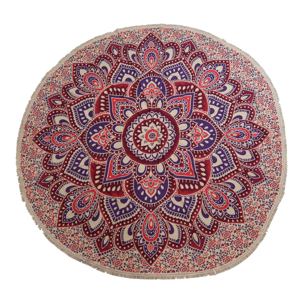 Wandtuch – Mandala rund rosa-lila – 180 cm