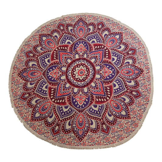 Wandtuch – Mandala rund rosa-lila – 180 cm