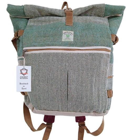 Rollrucksack – Hanf Trekking salbei