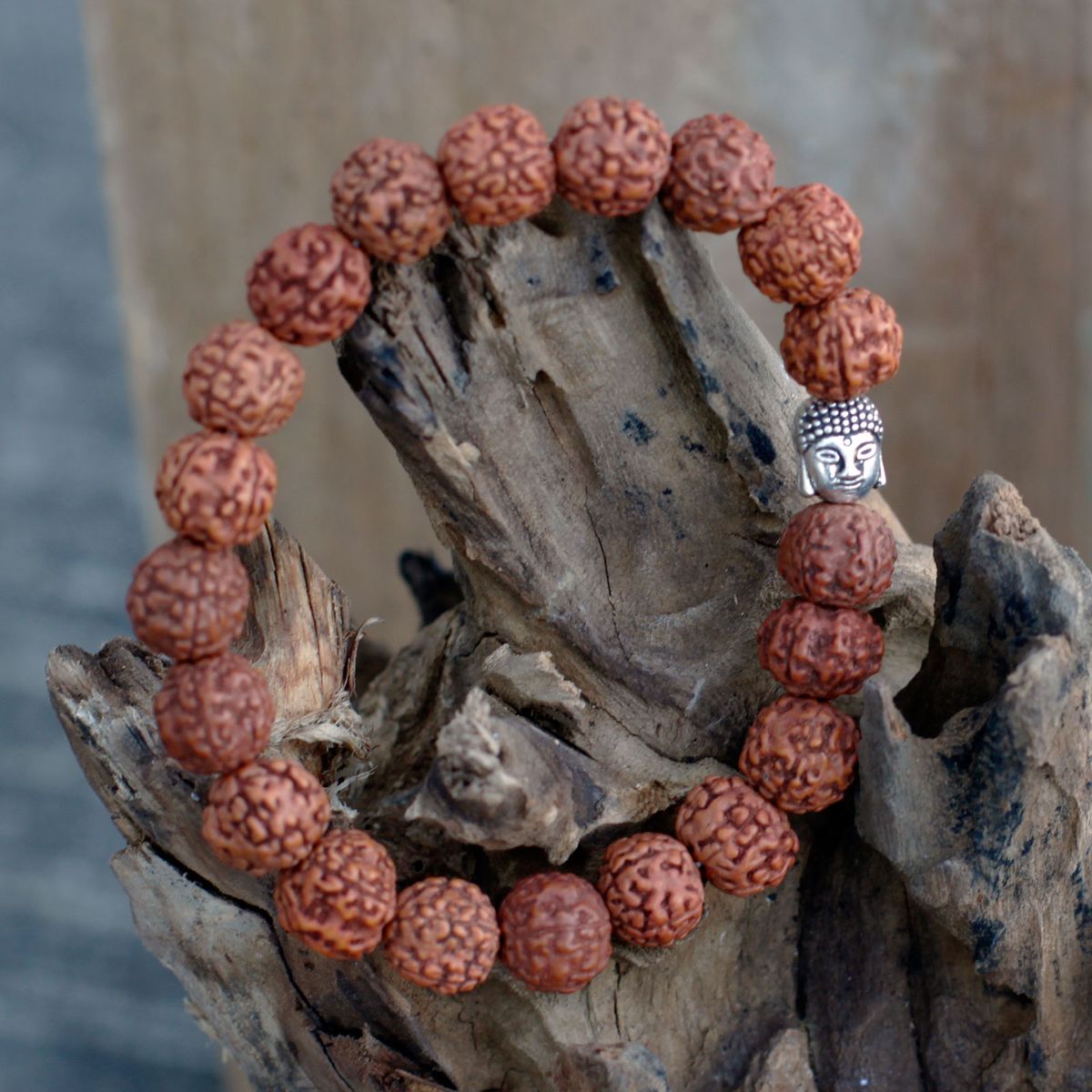 Armreif-Mala – Rudraksha Buddha natur