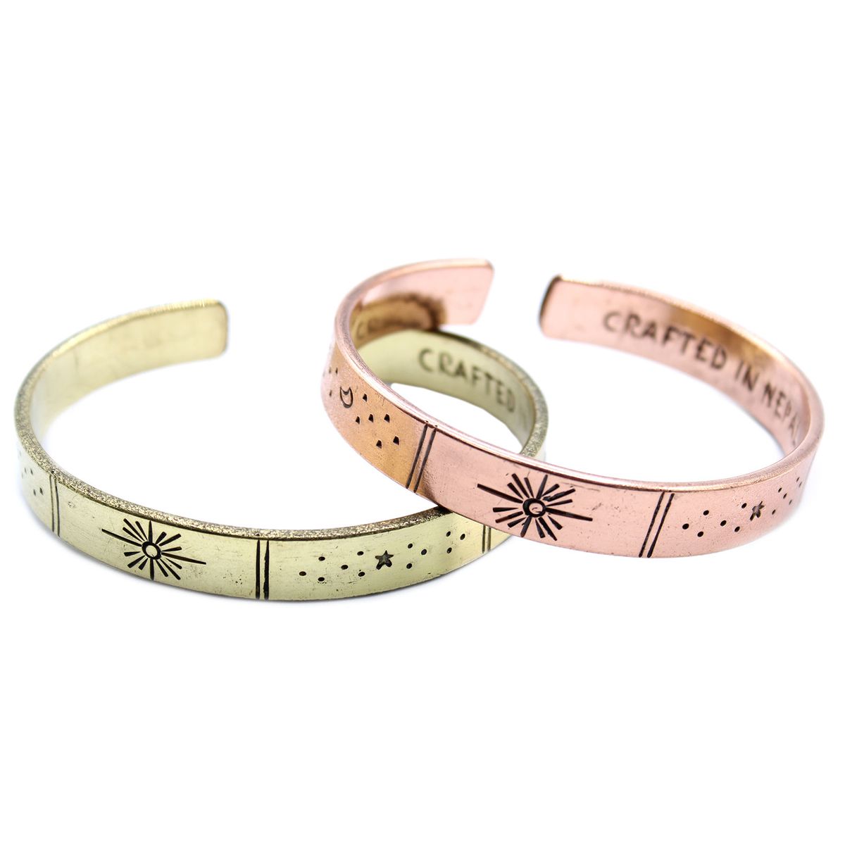 Armreif – Inspiration Kupfer Sonnenaufgang & Galaxie
