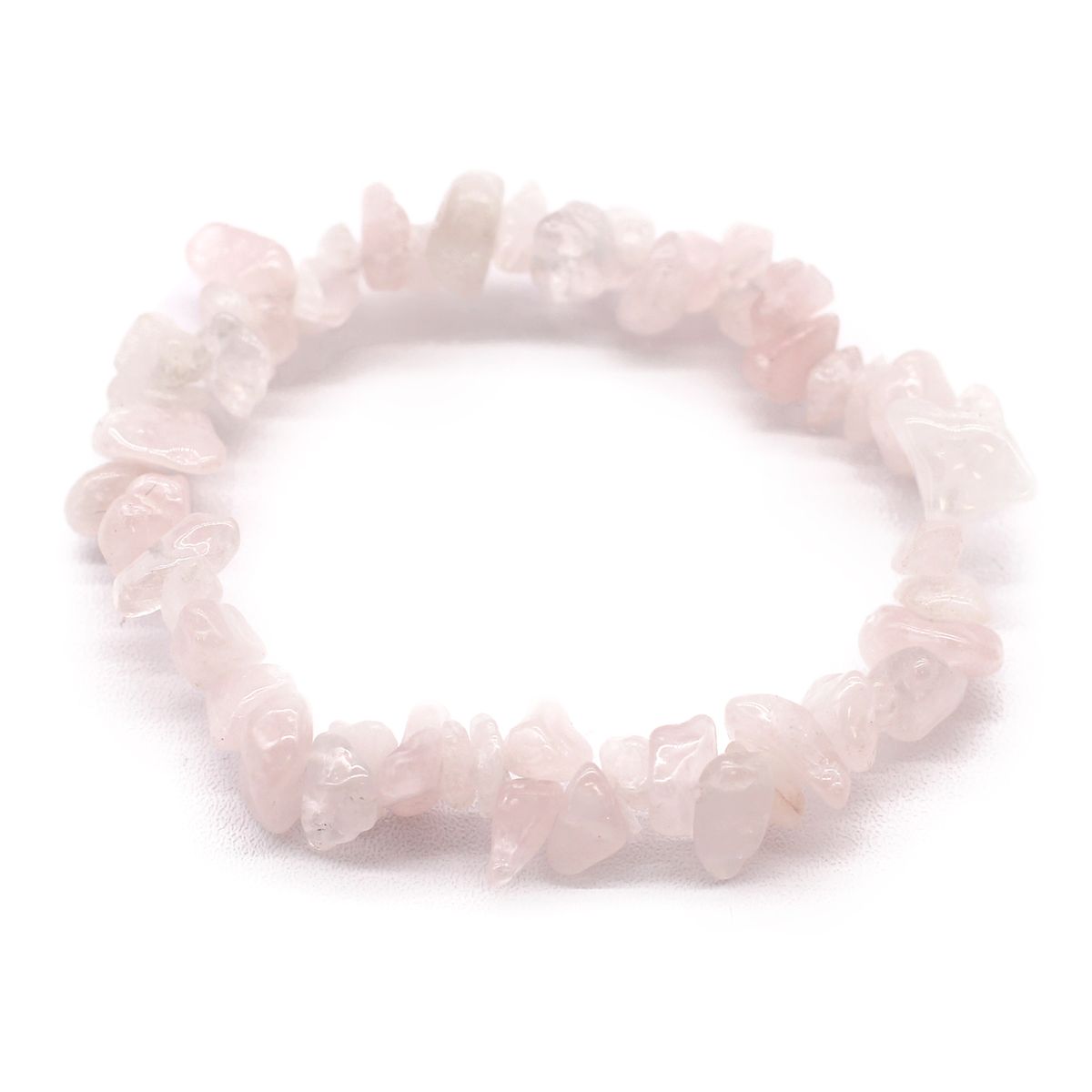 Armband – Edelsteinsplitter Rosenquarz
