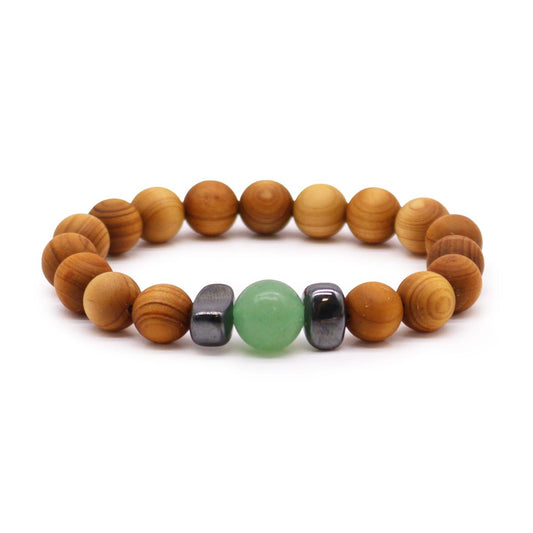 Armreif – Zedernholz Sakralchakra Karneol