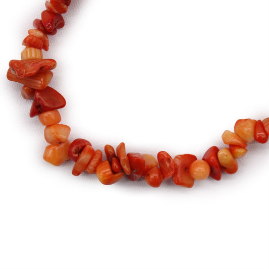 Armband – Edelsteinsplitter Coralit orange
