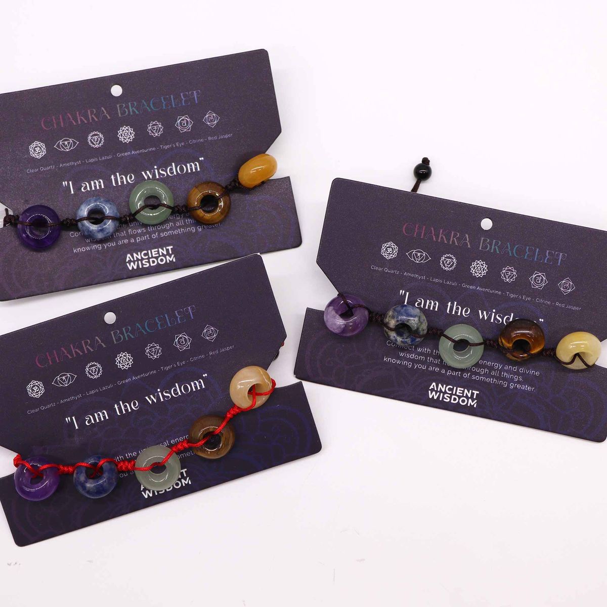 Armband – Chakra Schnur Kugeln