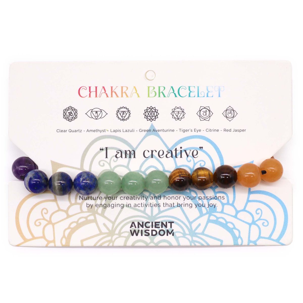 Armband – Chakra Schnur 21 Steine
