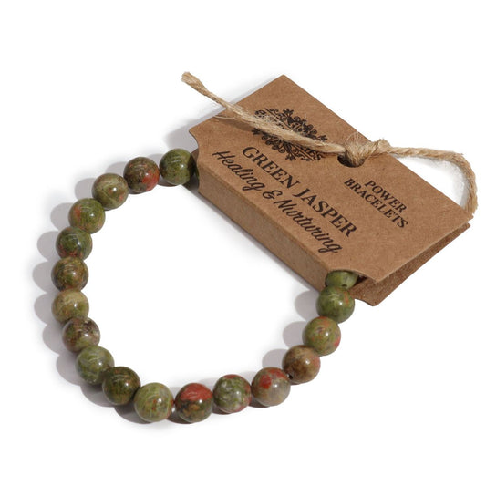 Armband – Kraft grüner Jaspis