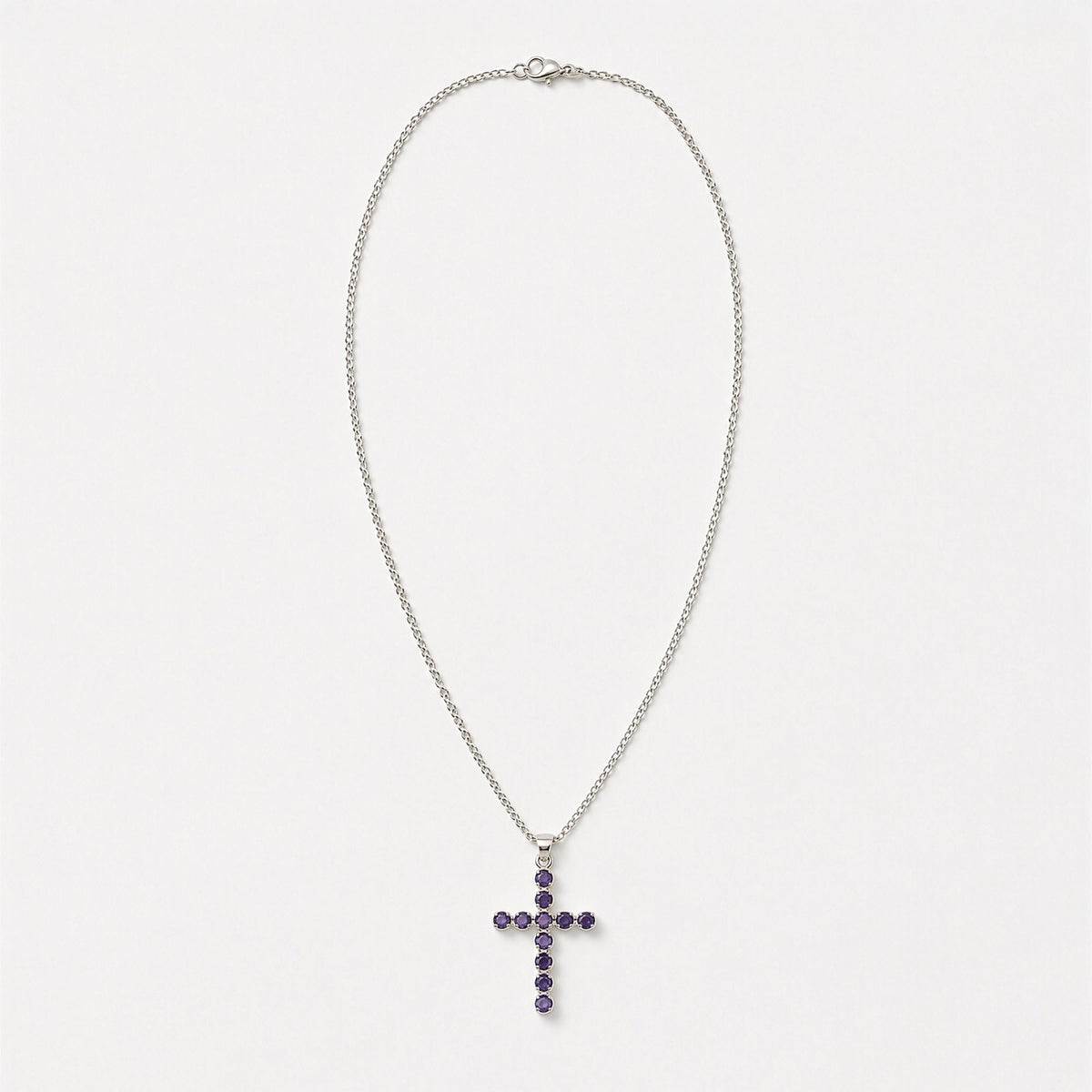 Anhänger – Devotional versilbert Kette – Ionit-Kreuz