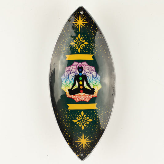 Räucherschale – Aluminium emailliert Lotus Buddha Chakra