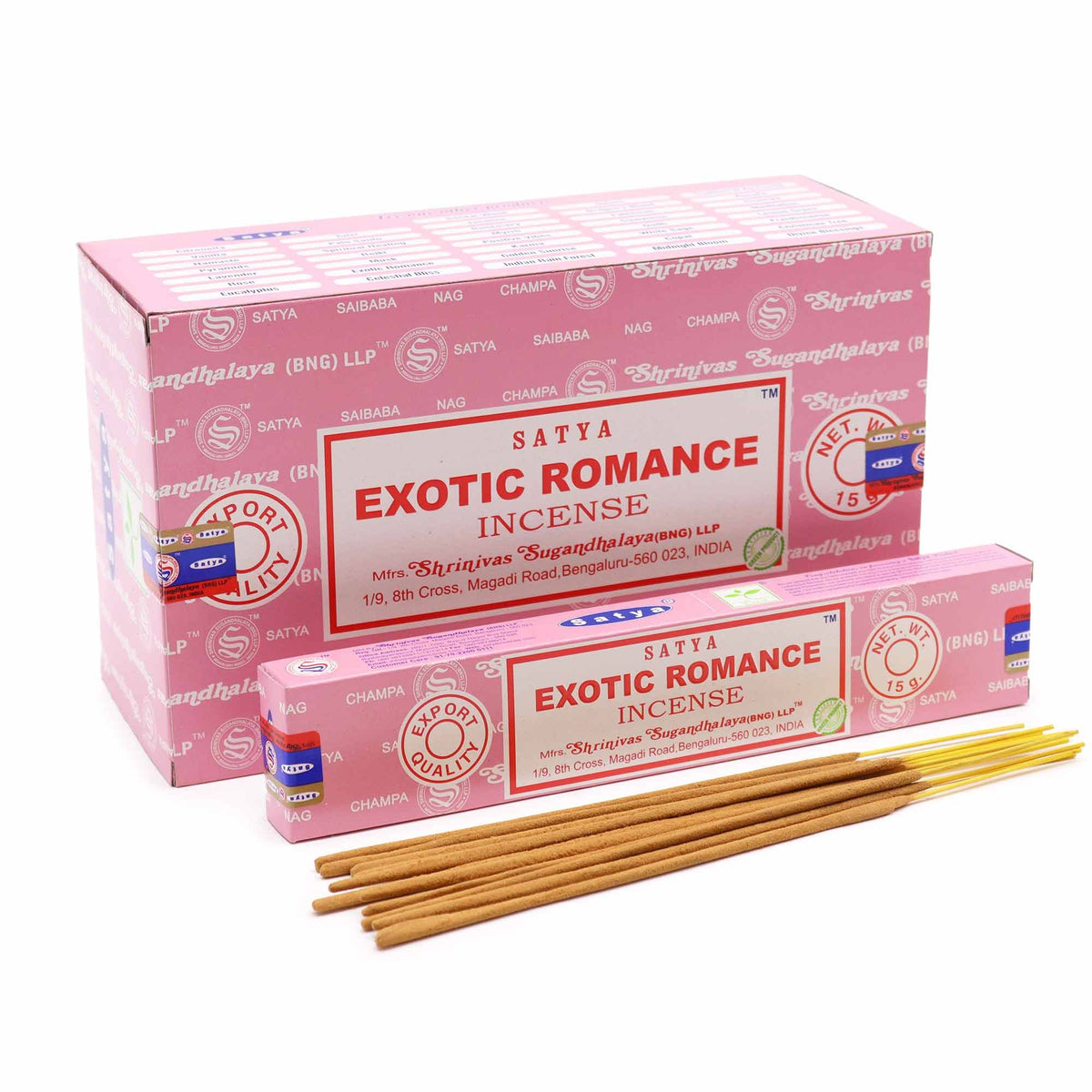 Räucherstäbchen – Satya Exotic Romance – 15 g