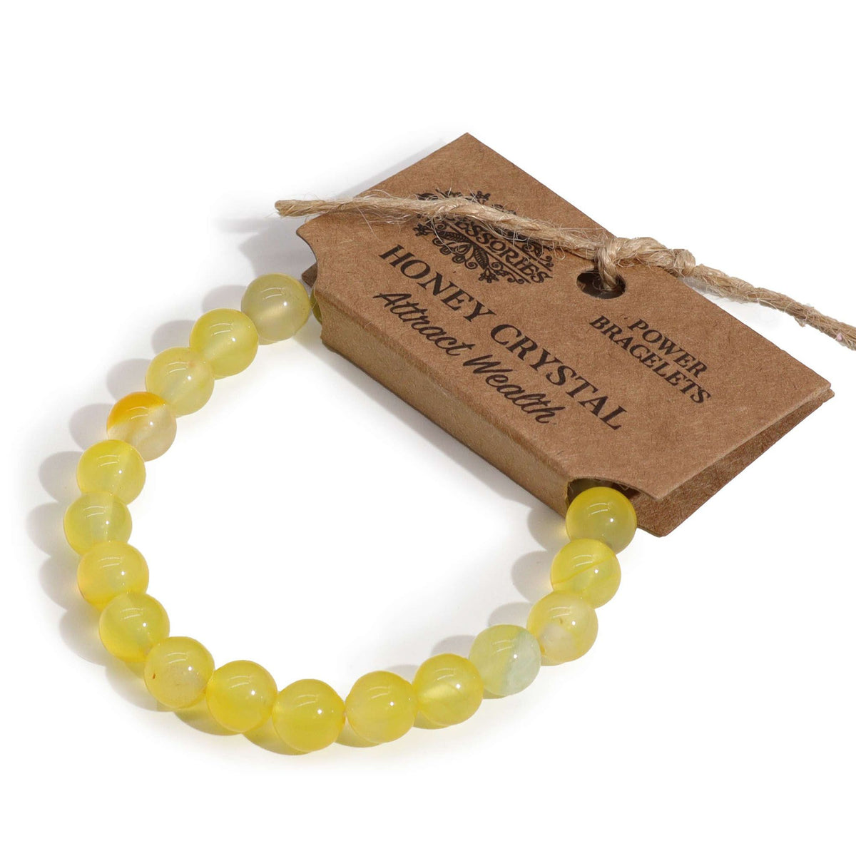 Armband – Kraft Honigkristall