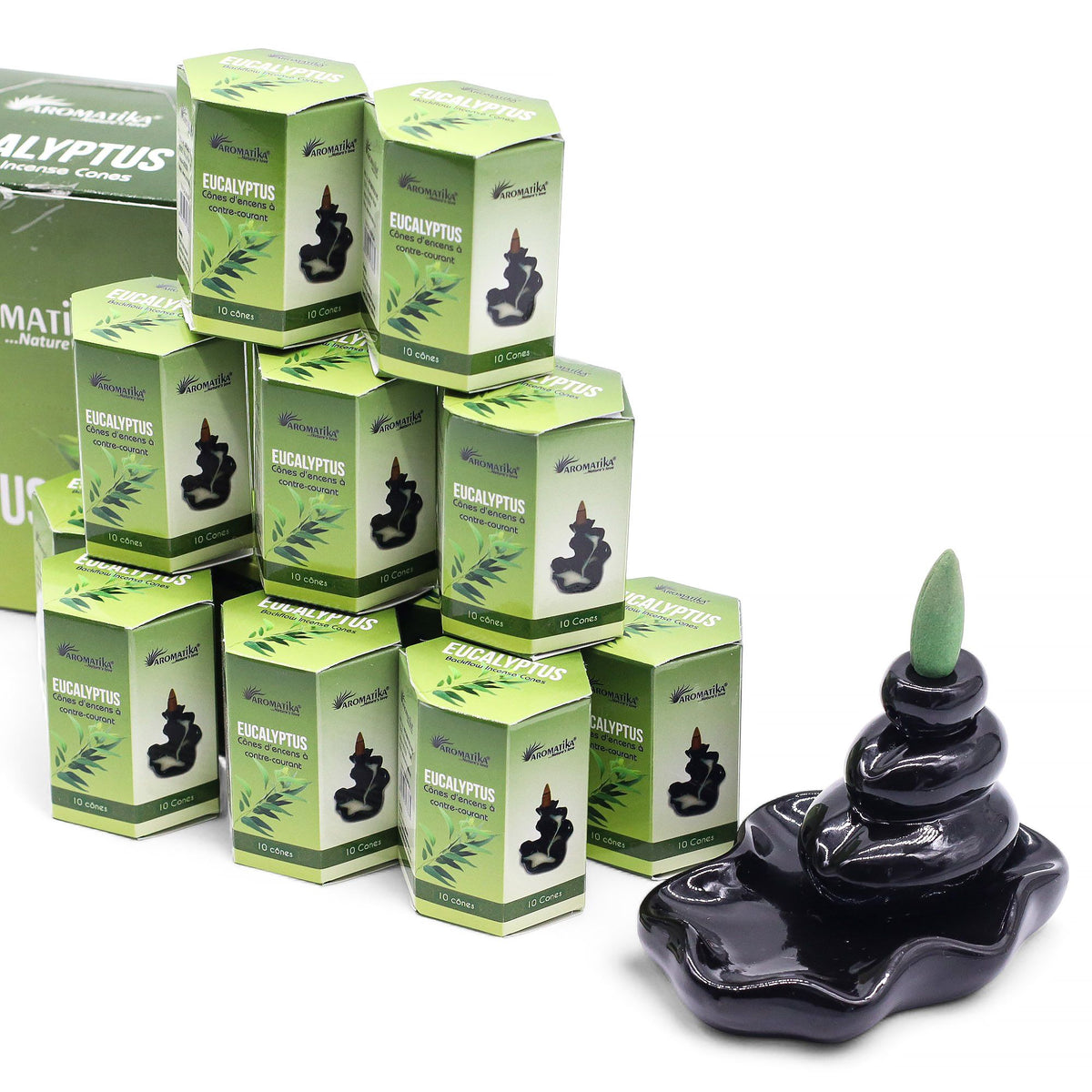 Rückflusskegel – Masala Eukalyptus – 10 Stück