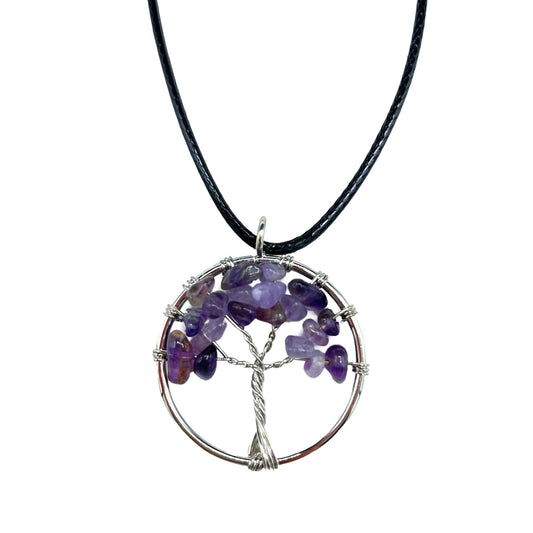 Anhänger – Lebensbaum – Amethyst