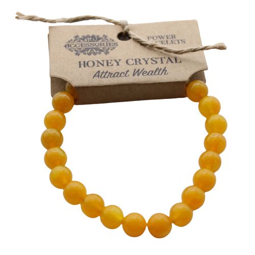 Armband – Kraft Honigkristall