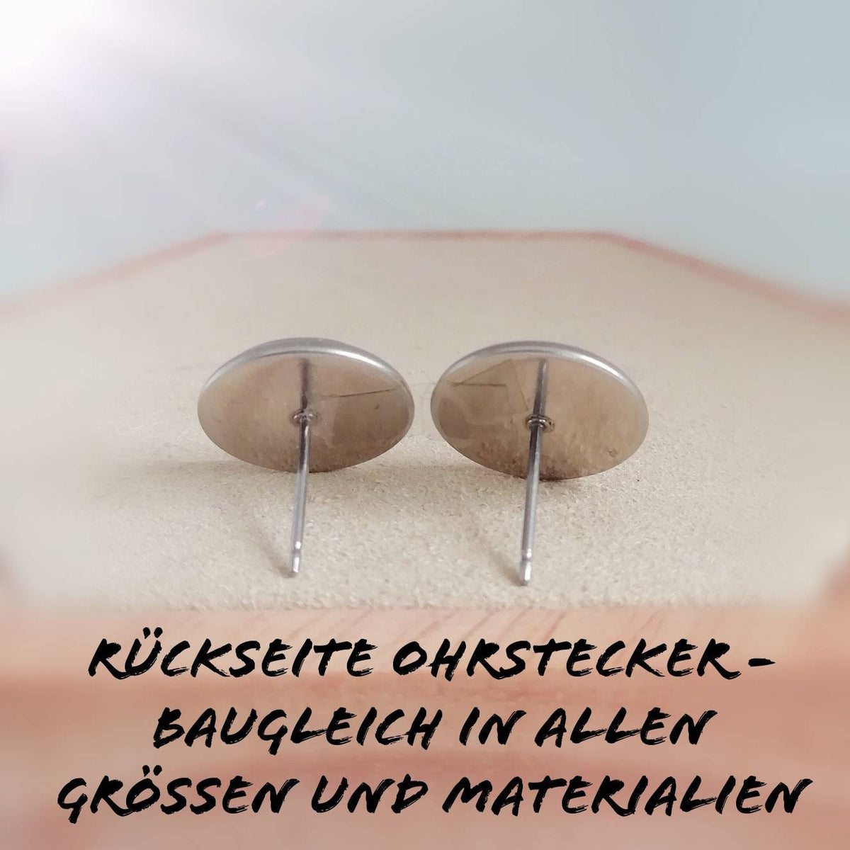 Ohrringe „Rot Allergikergeeignete“ – 10 mm