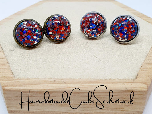 Ohrringe „Konfetti Bunt“ – 12 mm