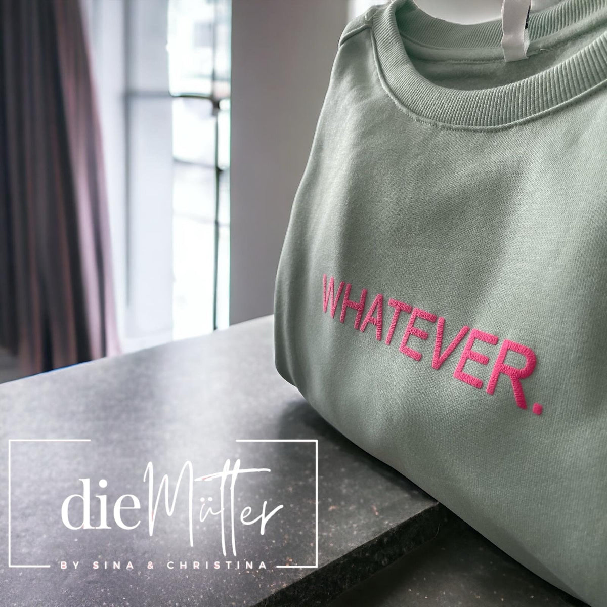 Statement-Sweatshirt „WHATEVER.“