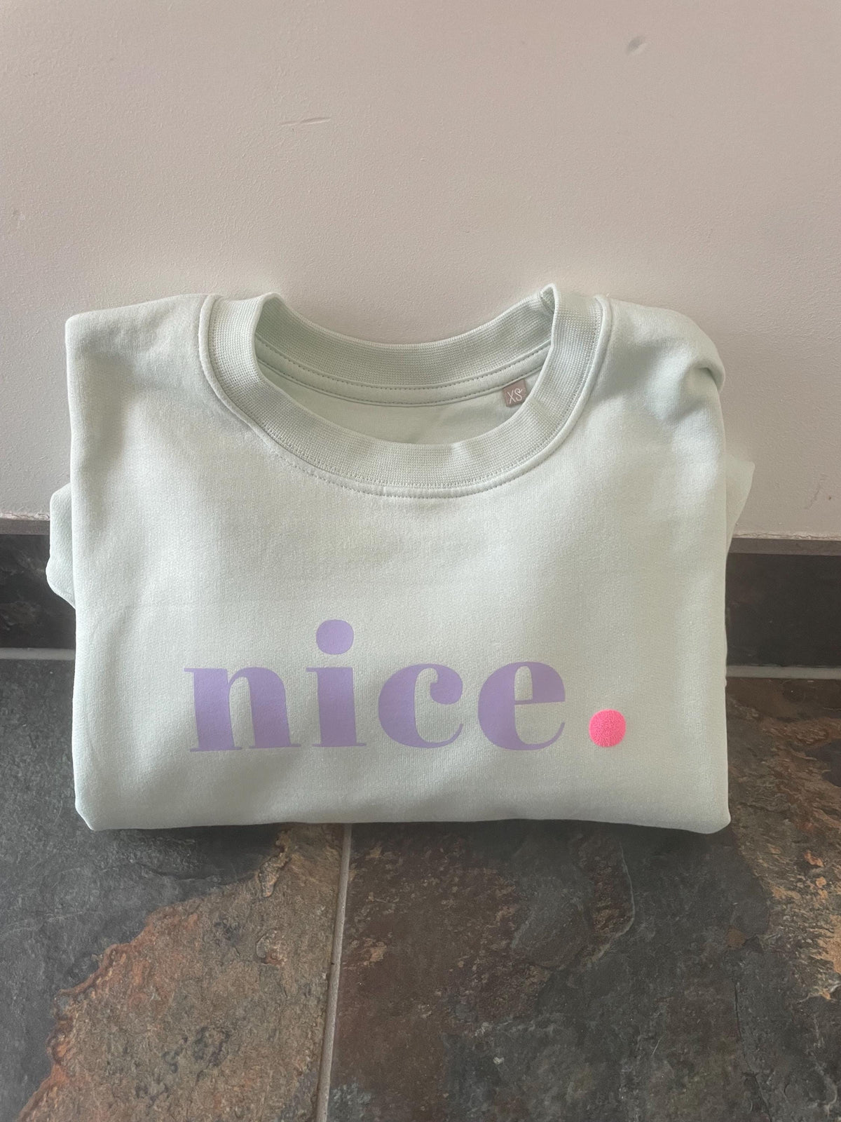 Statement-Sweatshirt „nice.“