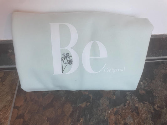 Statement-Sweatshirt „Be Original“ – Mint