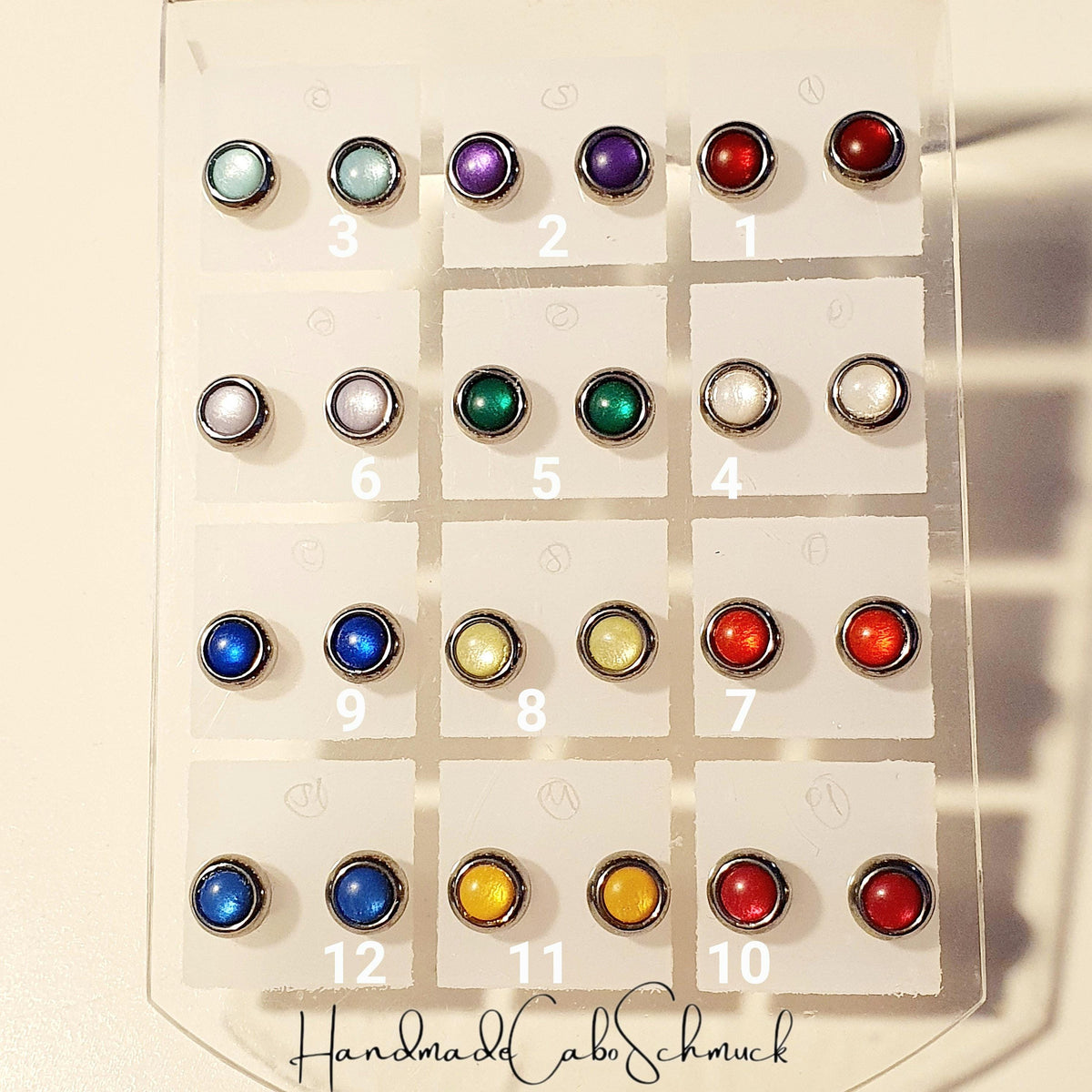 Ohrstecker „Silber Gold“ – 4 mm