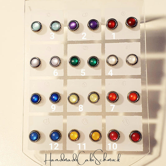 Ohrstecker „Silber Gold“ – 4 mm