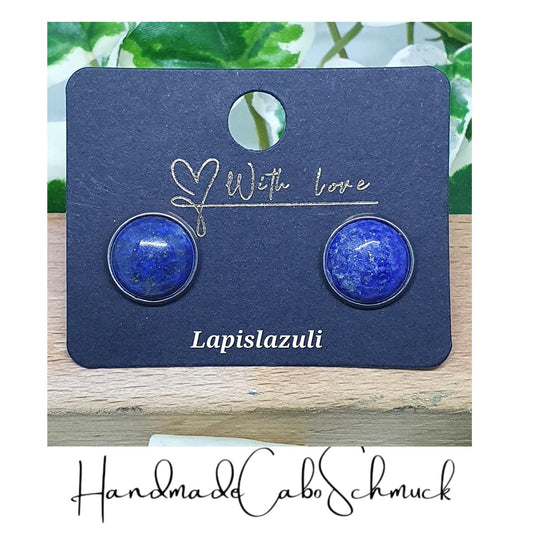 Ohrringe „Lapis Lazuli Dunkelblaue Edelstein“