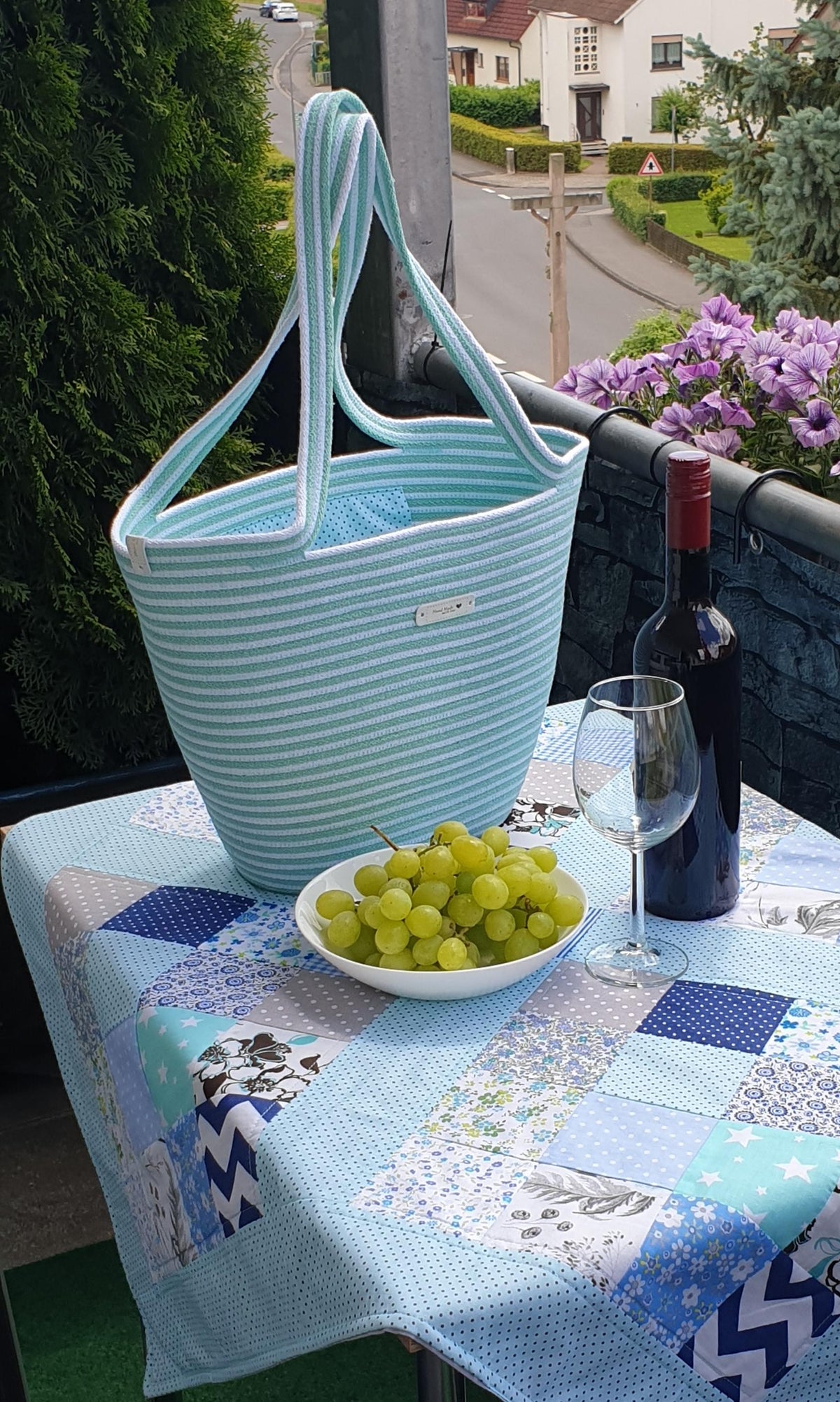 Picknickkorb in Mint