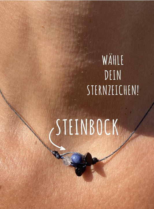 Helferbändchen® Sternzeichen-Kette mit Edelsteinen