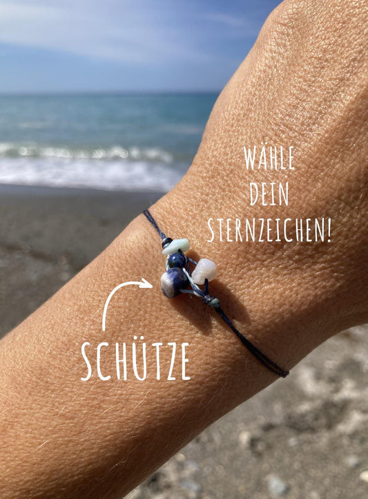 Helferbändchen® Sternzeichen-Armband mit Edelsteinen