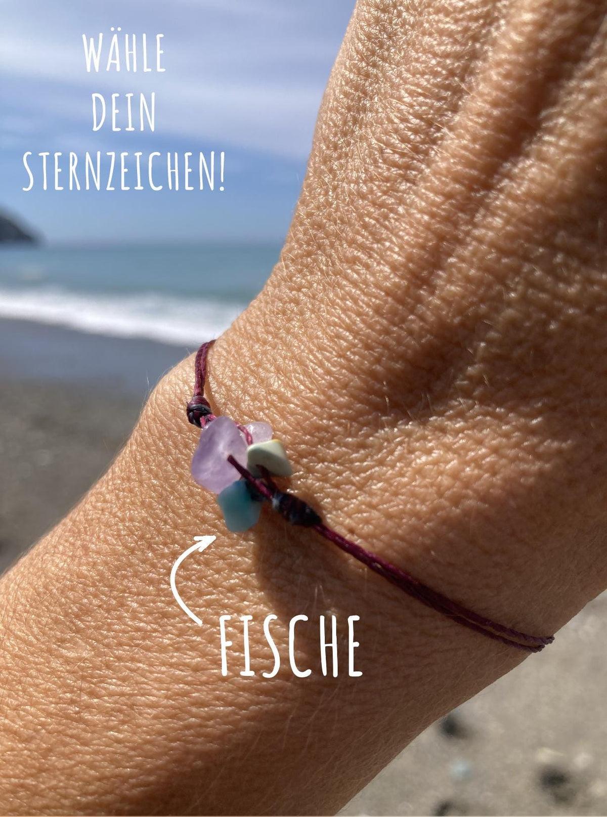 Helferbändchen® Sternzeichen-Armband mit Edelsteinen