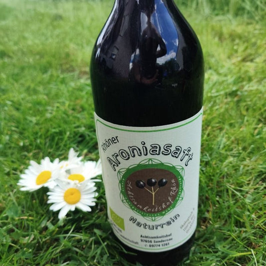 Aroniasaft naturrein 0,75 l – Achtsamkeitshof