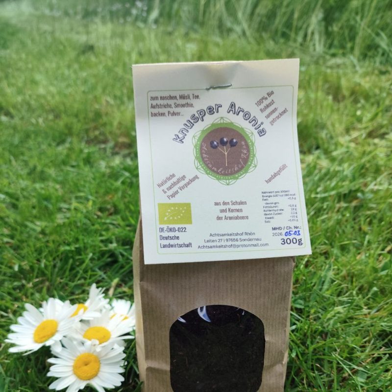 Knusper Aronia 300 g – Achtsamkeitshof