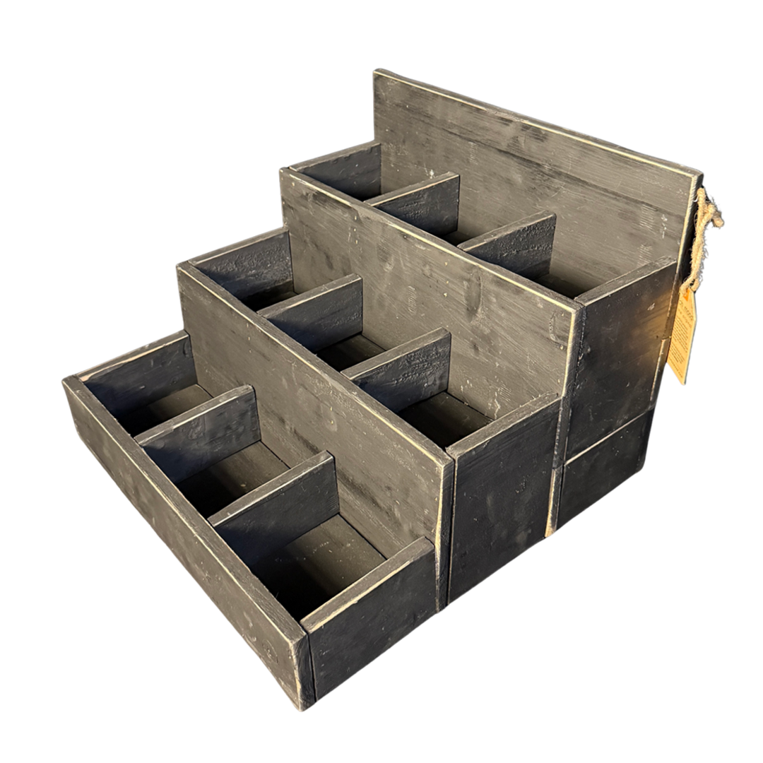 Aufsteller schwarz mit 3 Stufen, 36 x 37 x 28 cm