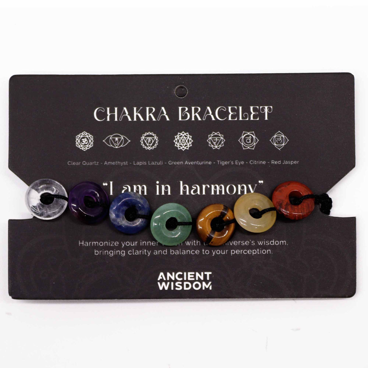 Armband – Chakra Schnur Mini-Donuts