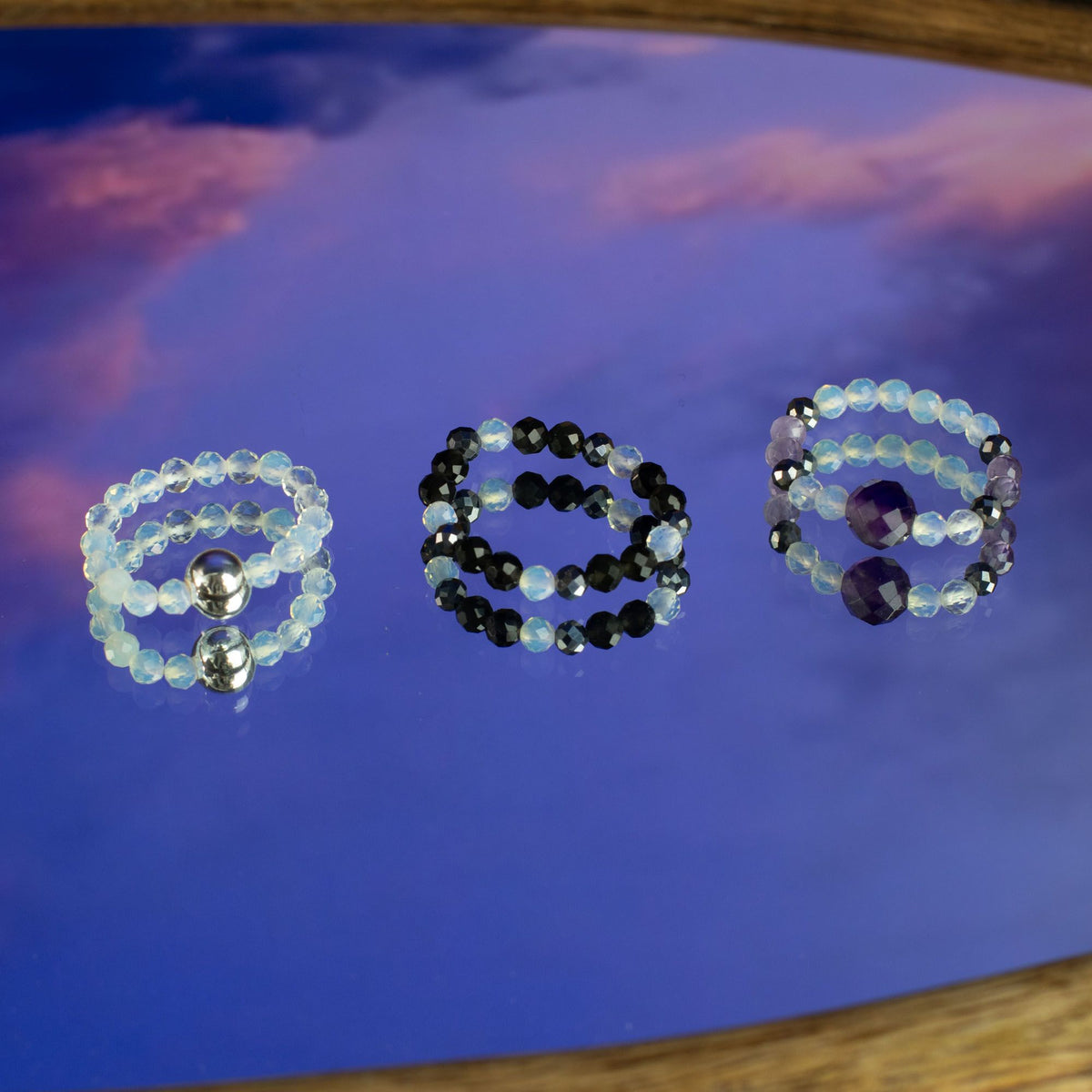Ring-Set – Edelstein Nymph Spirit – Full Moon