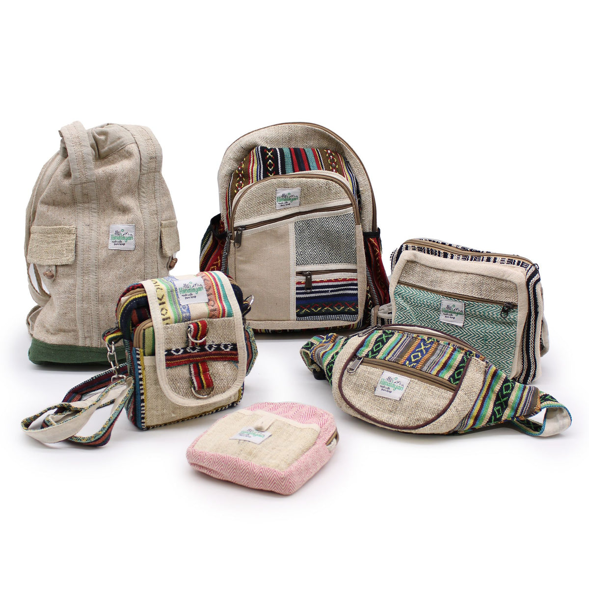 Gürteltasche – Hanf & Baumwolle – sortiert