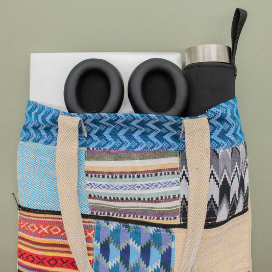 Patchwork-Tragetasche Kathmandu – Dhaka-Design