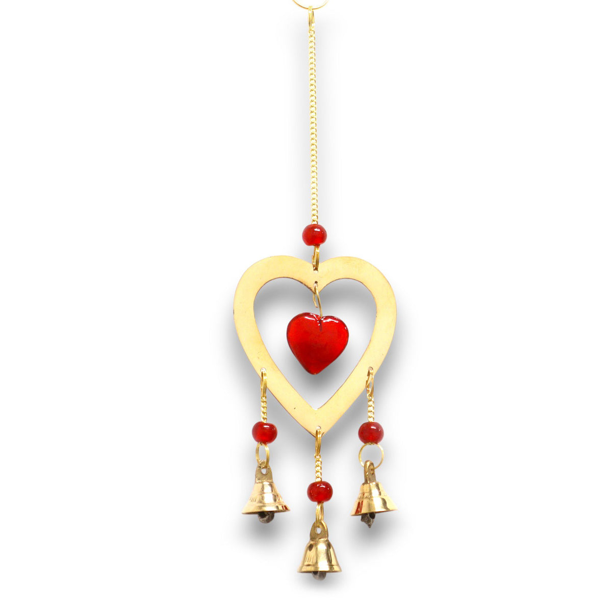 Glockenspiel – Messing Herzperlen – 24 cm