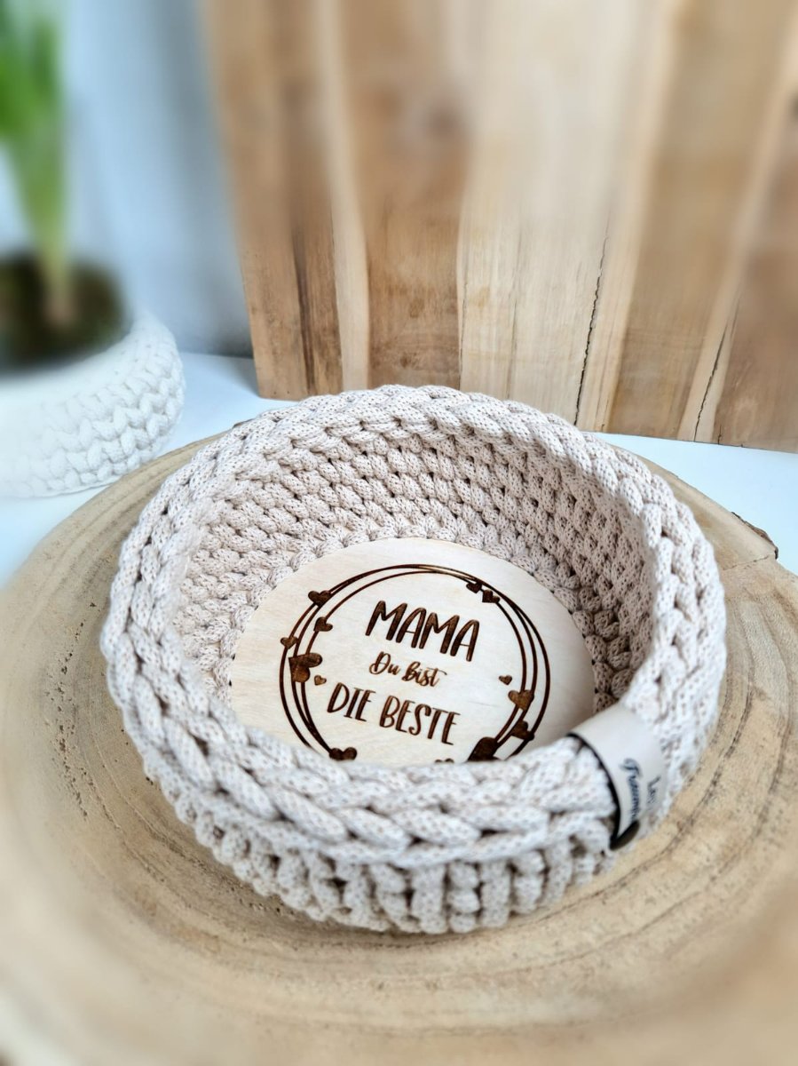 Korb „Mama, du bist die Beste“ – Geschenk zum Muttertag
