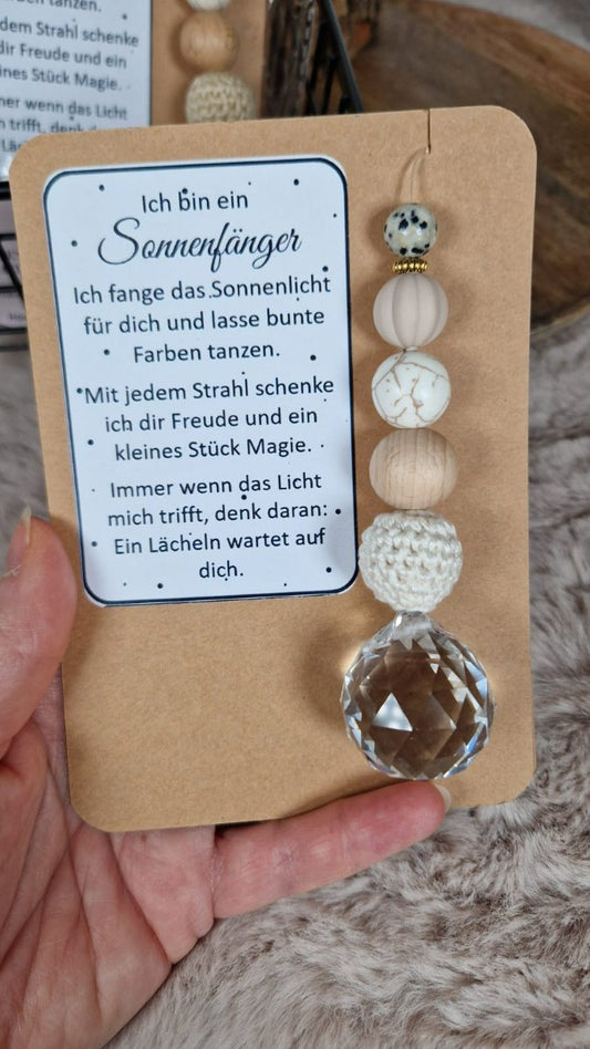 Sonnenfänger auf Karte „Lebensfreude & Achtsamkeit“