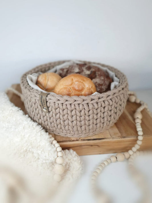 Gehäkeltes Körbchen – Brotkorb