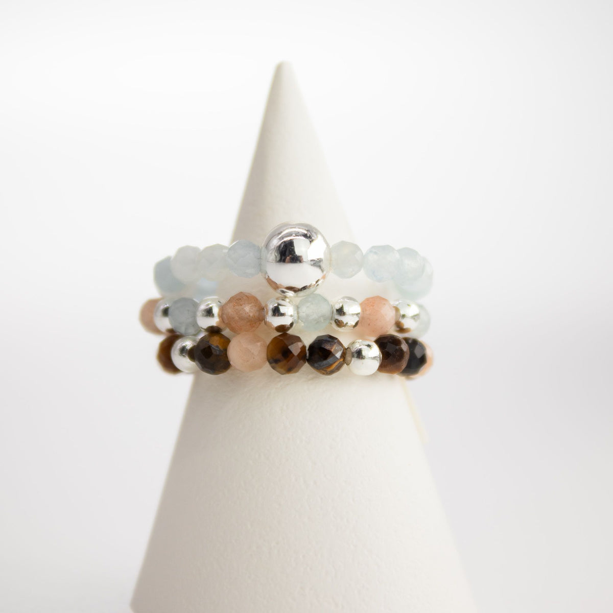 Ring-Set – Edelstein Nymph Spirit – Sea Sunset