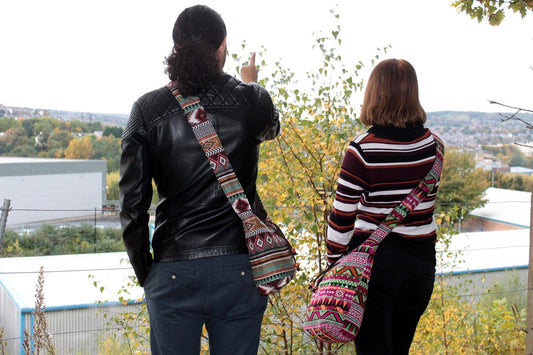 Schulrucksack – Jacquard – Rosa