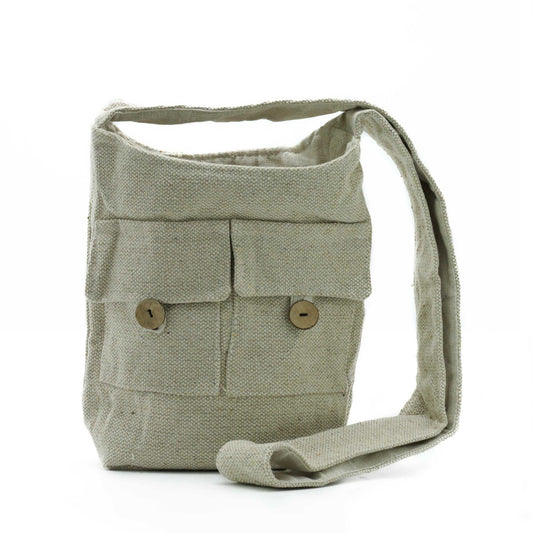 Tasche Naturtöne mit 2 Fächern – Natur – mittel